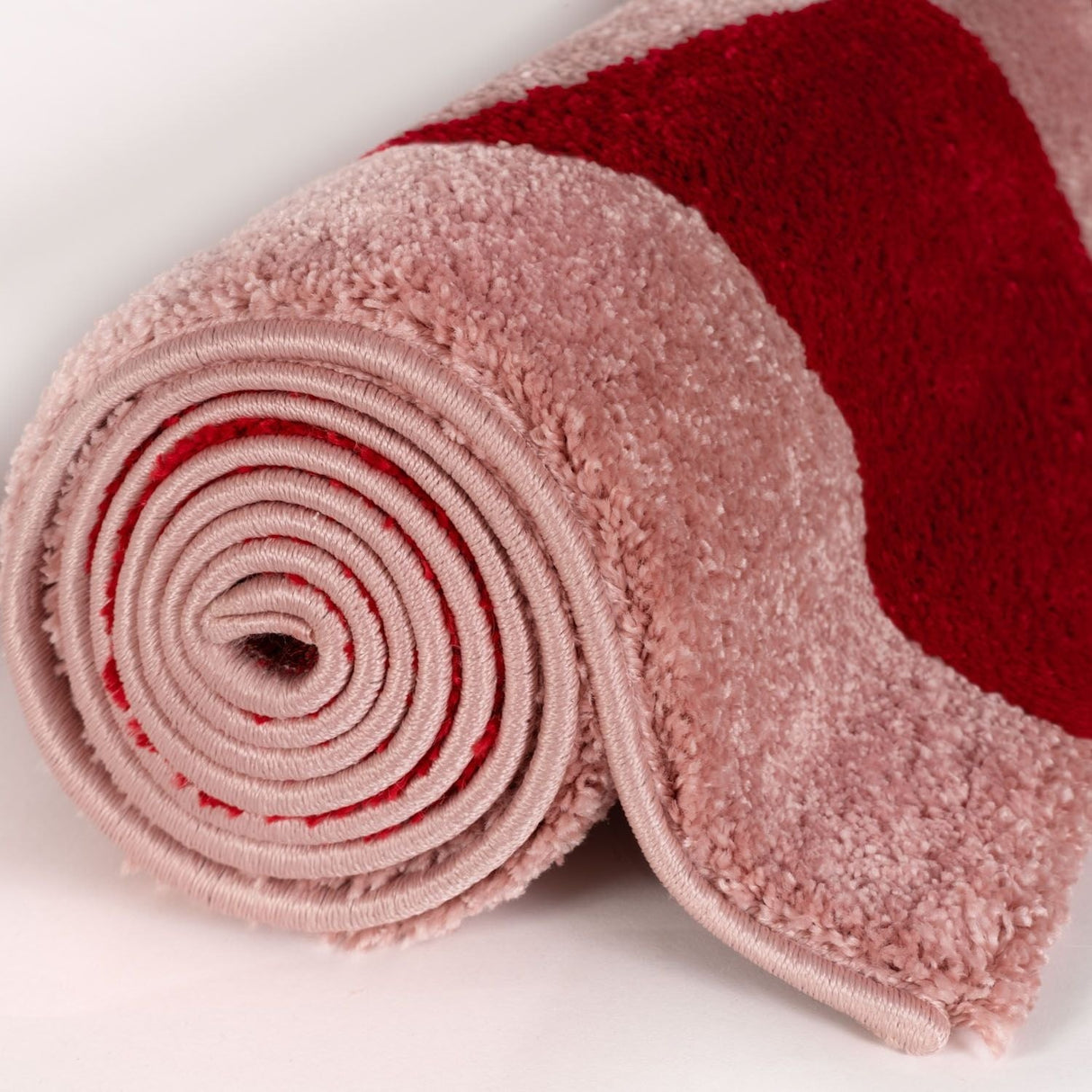 The Rugs Joli Checkered Red Pink Rug
