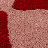 The Rugs Joli Checkered Red Pink Rug