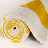 The Rugs Joli Checkered Yellow White Rug