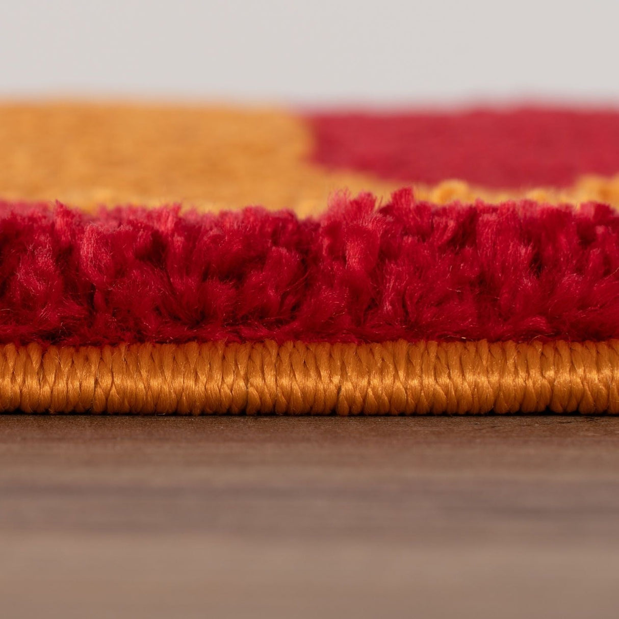 The Rugs Joli Checkered Red Orange Rug