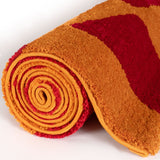 The Rugs Joli Checkered Red Orange Rug