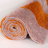 The Rugs Joli Checkered Orange Pink Rug