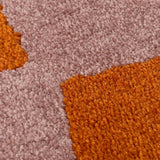 The Rugs Joli Checkered Orange Pink Rug