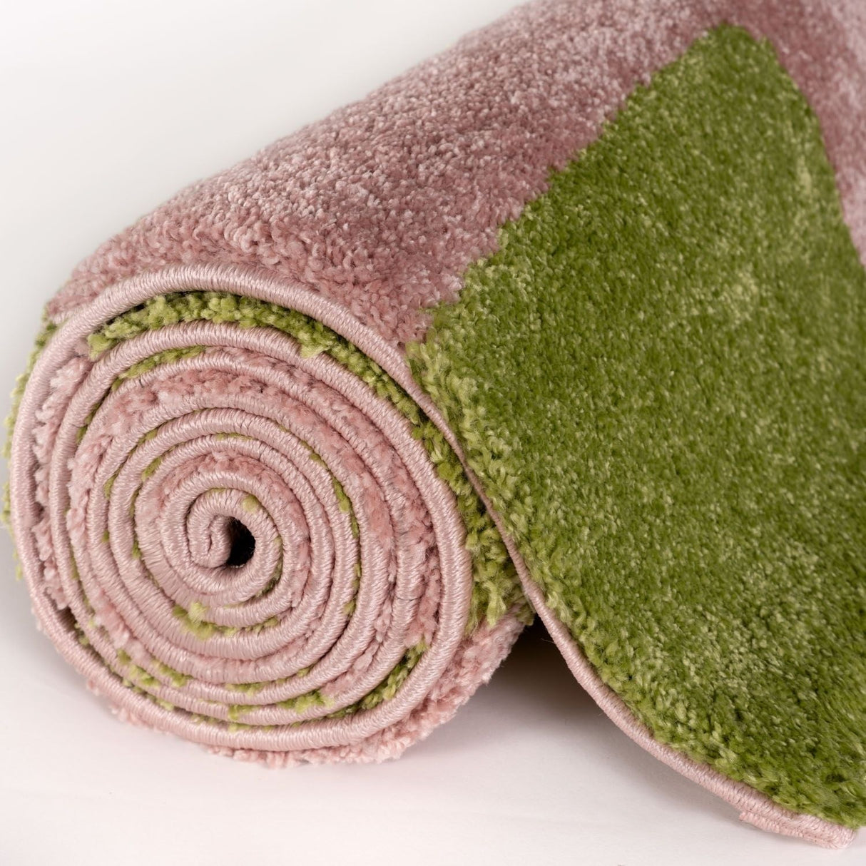 The Rugs Joli Checkered Green Pink Rug