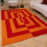 The Rugs Joli Geometric Red & Orange Rug