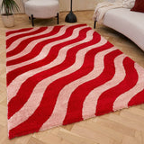 The Rugs Joli Wave Red Pink Rug