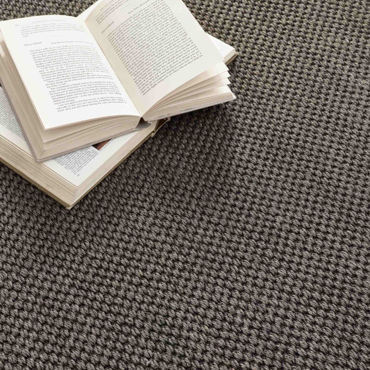 The Rugs Bordered Dark Grey Non-Slip Sisal Rug