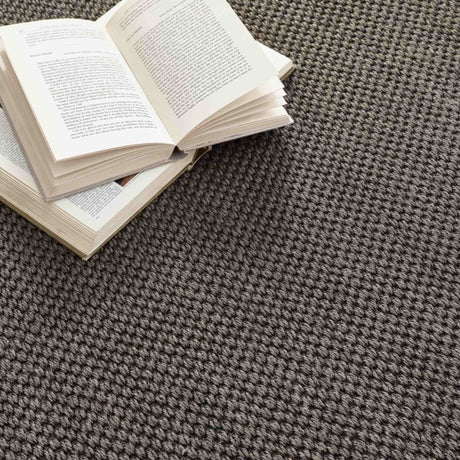 The Rugs Bordered Dark Grey Non-Slip Sisal Rug