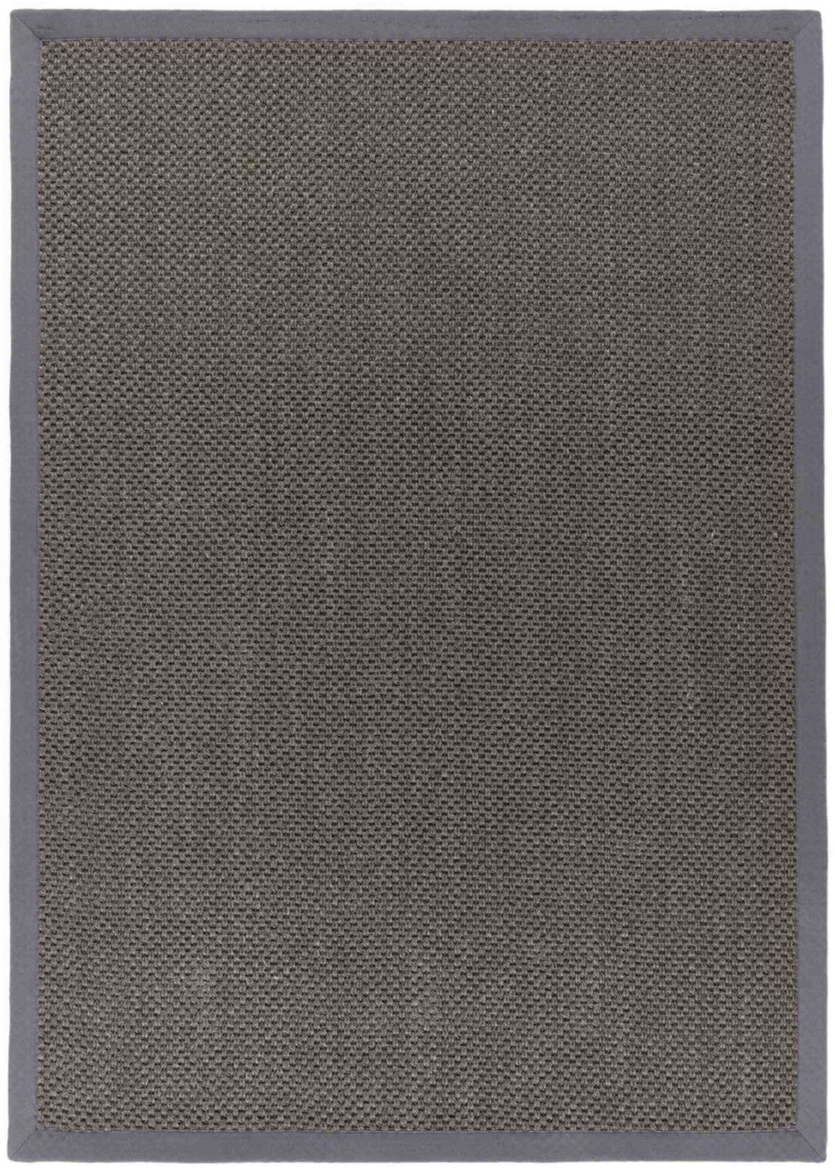 The Rugs Bordered Dark Grey Non-Slip Sisal Rug
