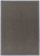 The Rugs Bordered Dark Grey Non-Slip Sisal Rug