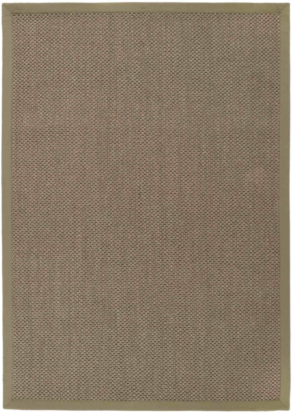 Bordered Sage Green Non-Slip Sisal Rug by The Rugs