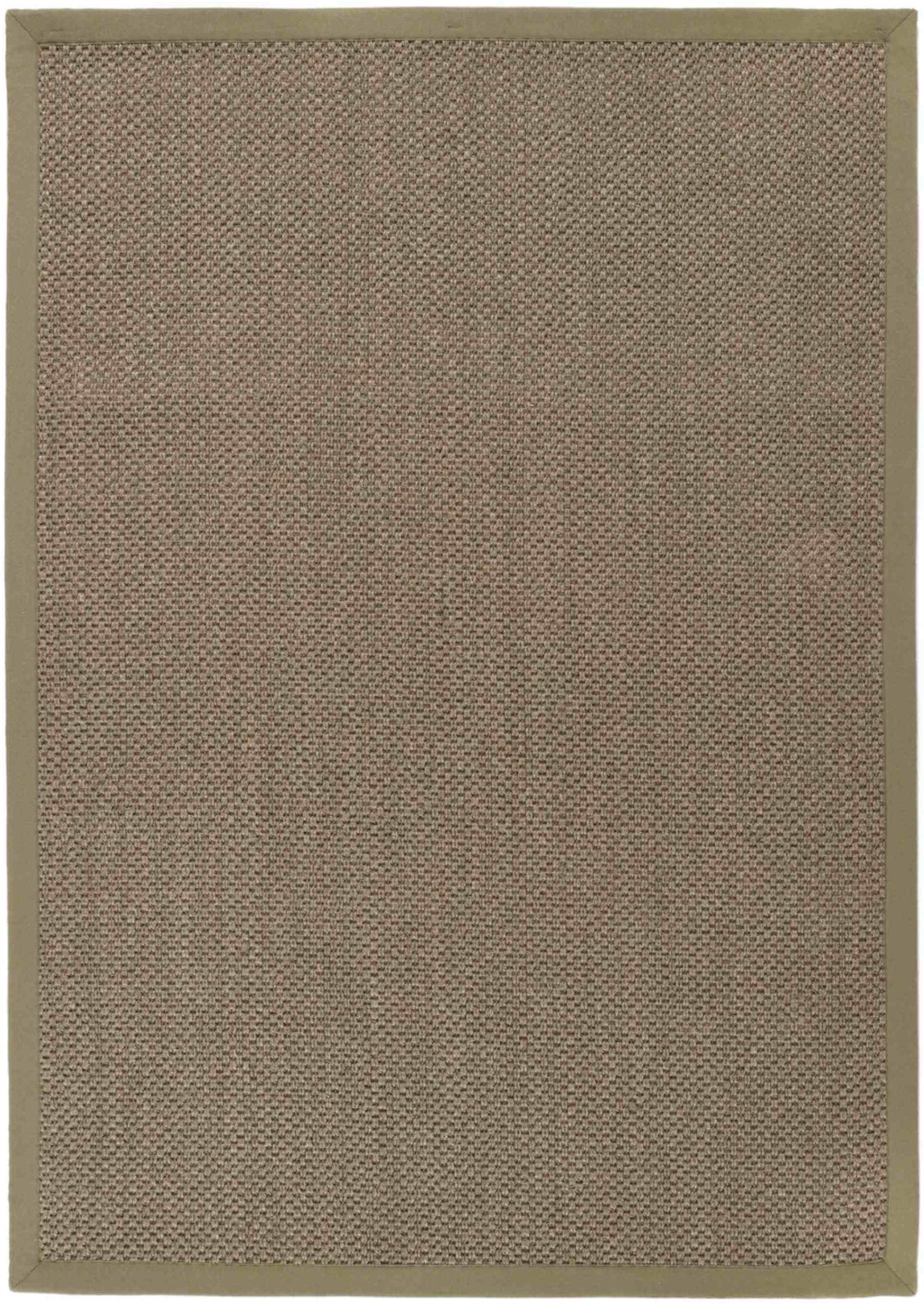 Bordered Sage Green Non-Slip Sisal Rug by The Rugs