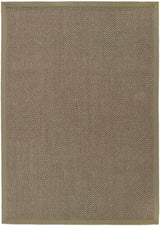Bordered Sage Green Non-Slip Sisal Rug by The Rugs