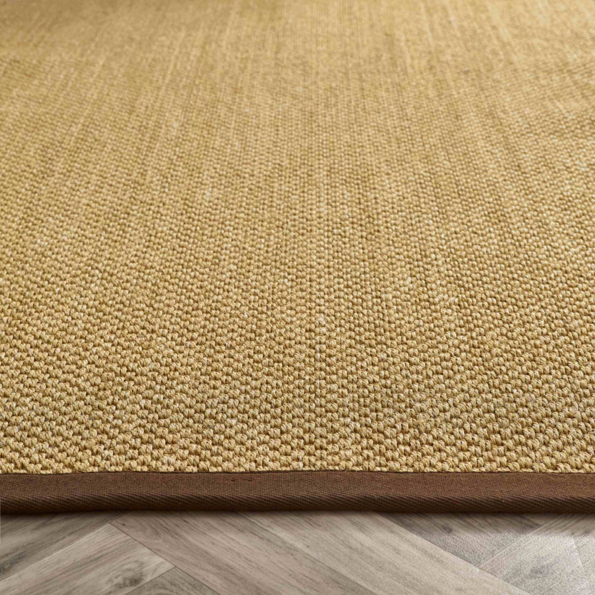 Bordered Natural Non‑Slip Sisal Rug by The Rugs