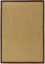 Bordered Natural Non‑Slip Sisal Rug by The Rugs