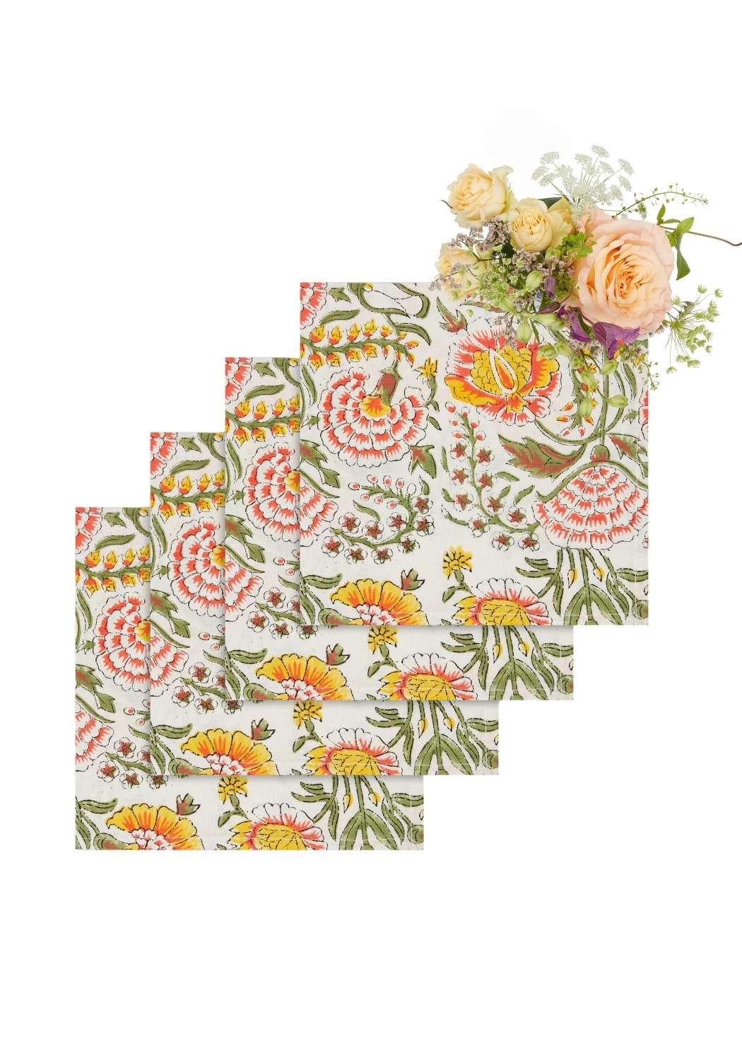 Casa by Josephine Jenno Juliette's Floral Table Napkin - Set of 4
