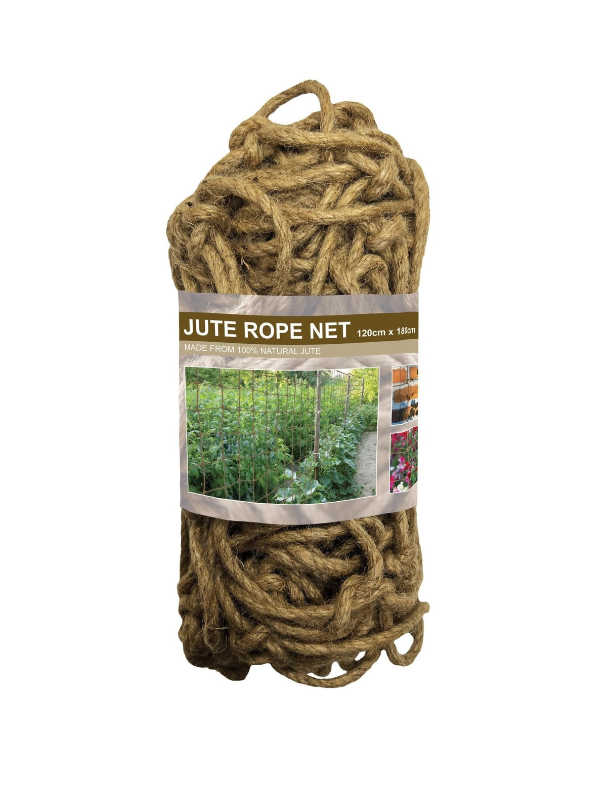 AllotMate Essentials Jute Rope Net 120 x 180cm for Climbing Plants