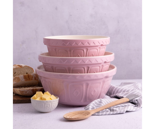 Mason Cash S18 Mixing Bowl, 26cm, Powder Pink