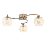 Pagazzi Lena 2-Light Black Table Lamp with Glass Shades
