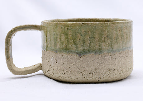 Bianca Grande Handmade Milled Stoneware Big Ceramic Mug