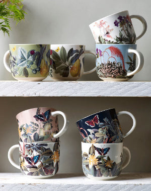 Kew Gardens Bee Floral White Mug