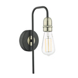 Pagazzi Oliver Black Antique Brass Wall Light