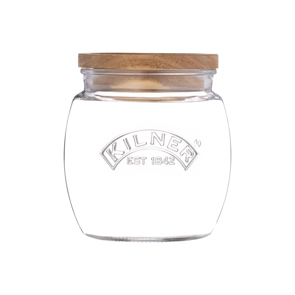 Kilner Universal Storage Jars With Acacia Wooden Lid, 850ml