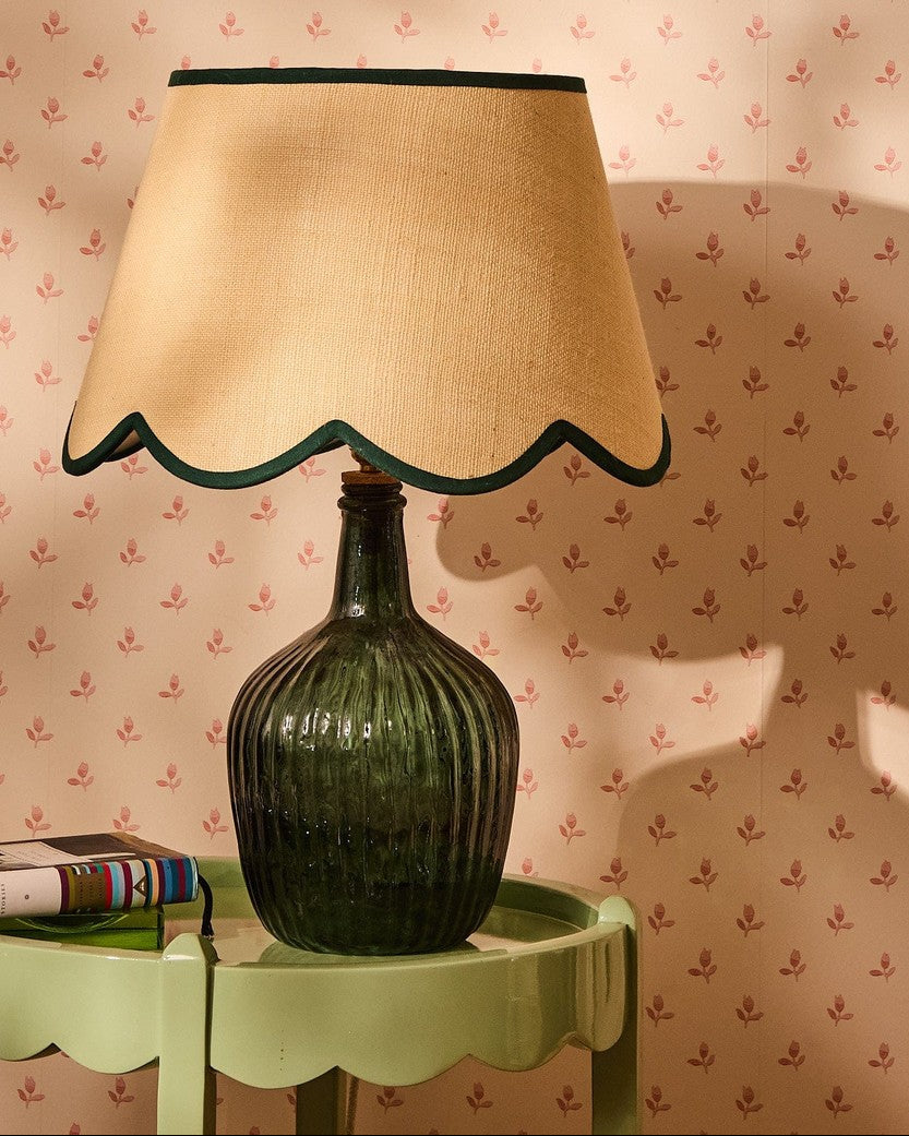 Casa by Josephine Jenno Green Petal Jute Scallop Lampshade