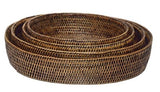 Casa by Josephine Jenno Large Oval Rattan Bowl