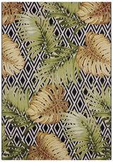 Indoor Outdoor Leaves Weather‑Resistant Patio & Garden Rug