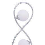 Pagazzi Lena 2 Light Matte Silver Table Lamp
