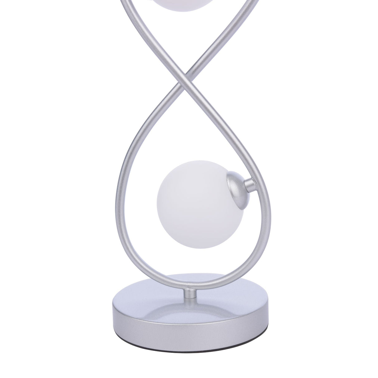 Pagazzi Lena 2 Light Matte Silver Table Lamp