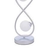 Pagazzi Lena 2 Light Matte Silver Table Lamp