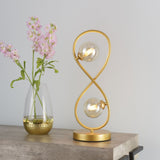 Pagazzi Lena 2 Light Satin Brass Table Lamp