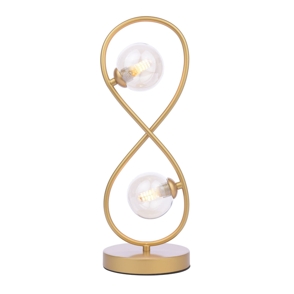 Pagazzi Lena 2 Light Satin Brass Table Lamp