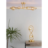 Pagazzi Lena 2 Light Satin Brass Table Lamp