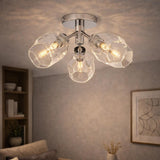 Pagazzi Leonie 5-Light Polished Chrome Semi-Flush Ceiling Light