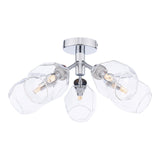 Pagazzi Leonie 5-Light Polished Chrome Semi-Flush Ceiling Light