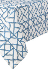 Casa by Josephine Jenno Lily’s Blue Bamboo Breeze Tablecloth