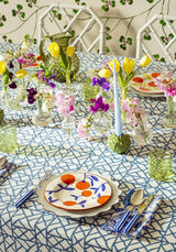 Casa by Josephine Jenno Lily’s Blue Bamboo Breeze Tablecloth