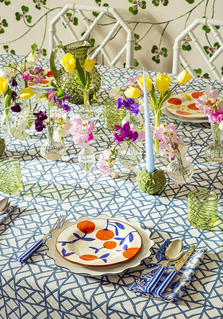 Casa by Josephine Jenno Lily’s Blue Bamboo Breeze Tablecloth