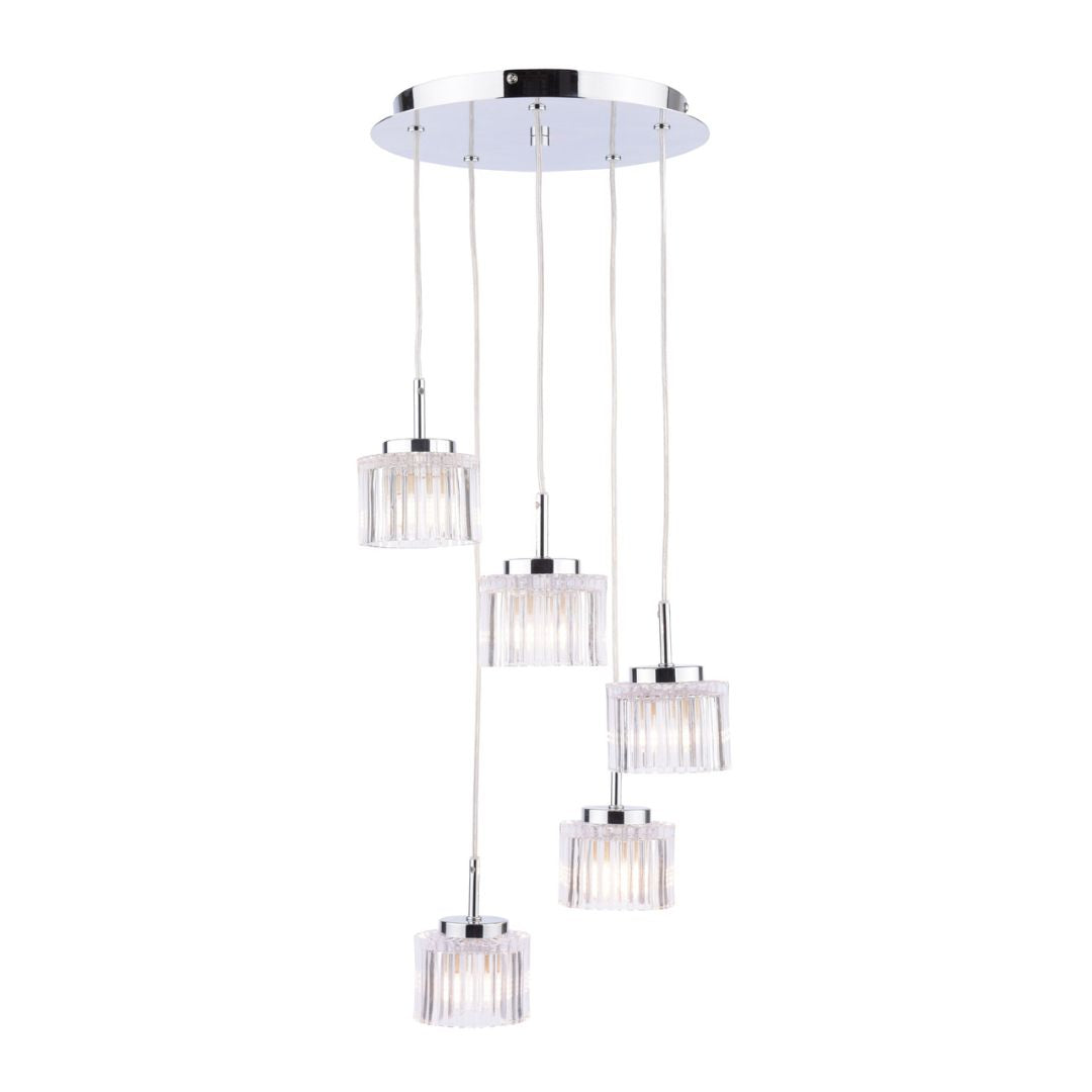 Pagazzi Leonie 3-Light Polished Chrome Semi-Flush Ceiling Light