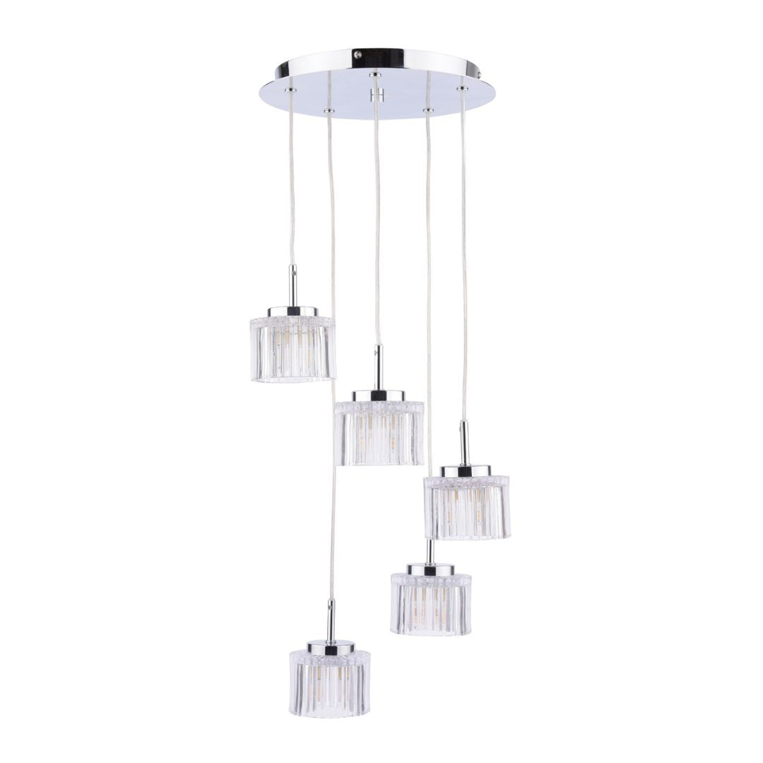 Pagazzi Leonie 3-Light Polished Chrome Semi-Flush Ceiling Light