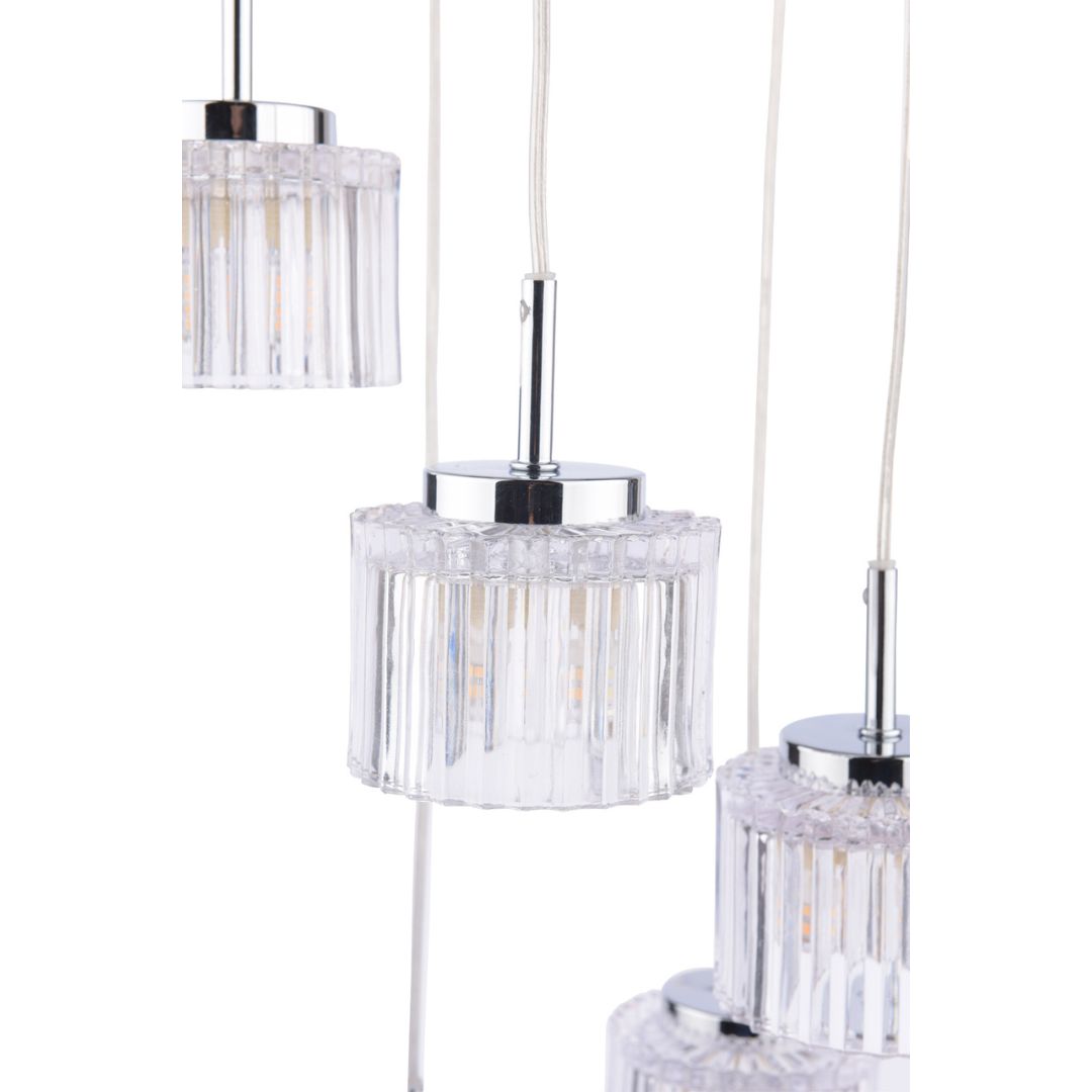Pagazzi Leonie 3-Light Polished Chrome Semi-Flush Ceiling Light