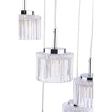 Pagazzi Leonie 3-Light Polished Chrome Semi-Flush Ceiling Light