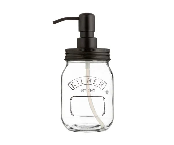 Kilner Glass Liquid Soap & Lotion Dispenser with Stainless Steel Pump