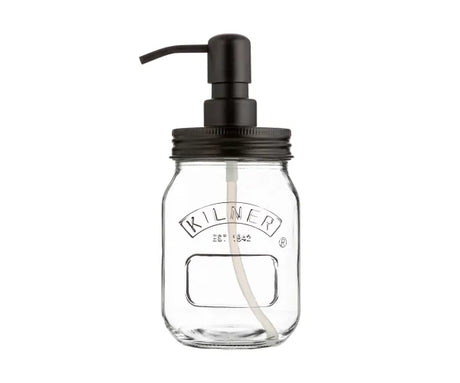 Kilner Glass Liquid Soap & Lotion Dispenser with Stainless Steel Pump