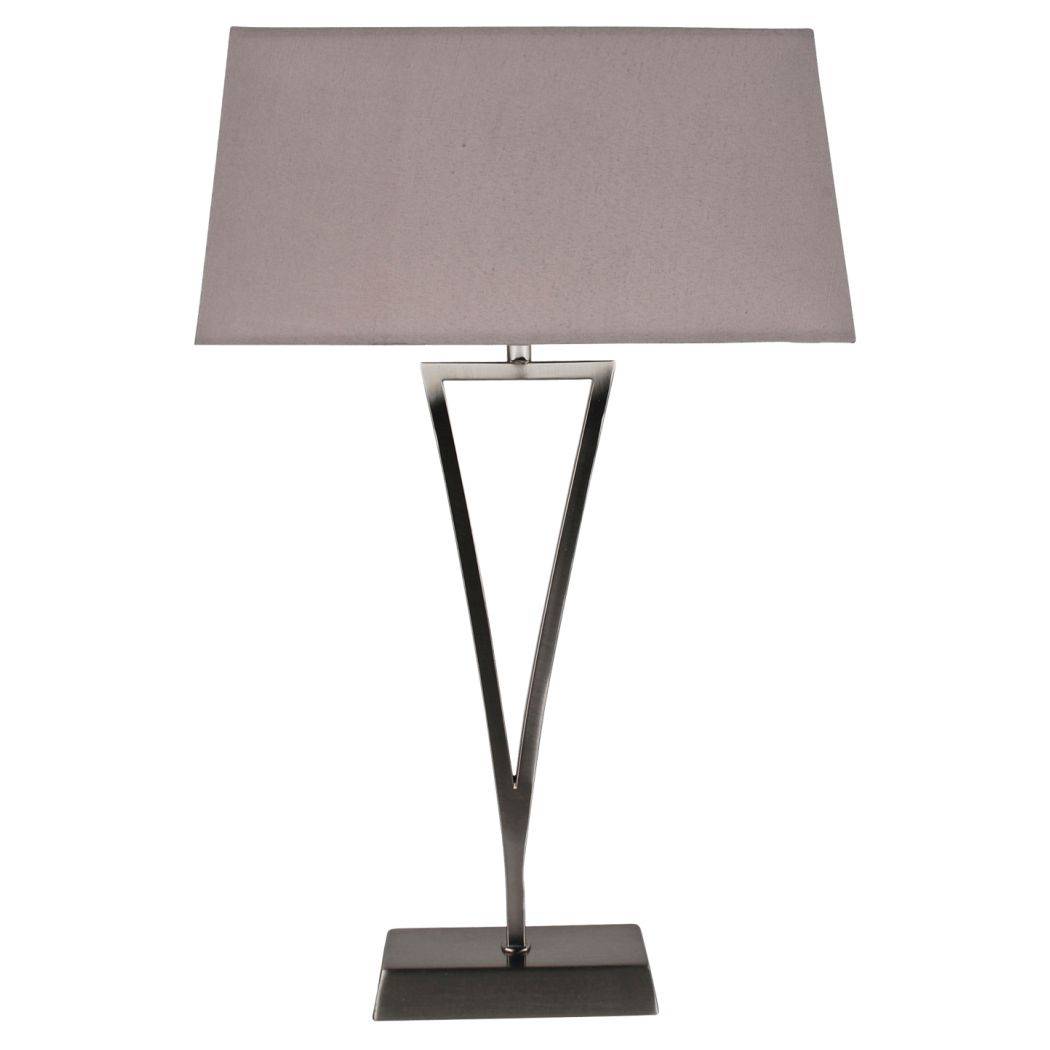 Pagazzi Lizzie Chrome & Mocha Touch Table Lamp
