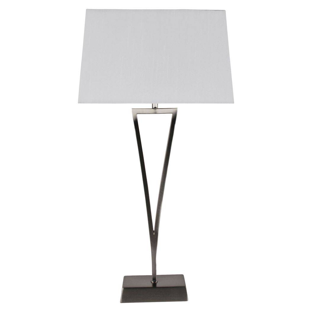 Pagazzi Lizzie Chrome & White Touch Table Lamp