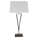 Pagazzi Lizzie Chrome & White Touch Table Lamp